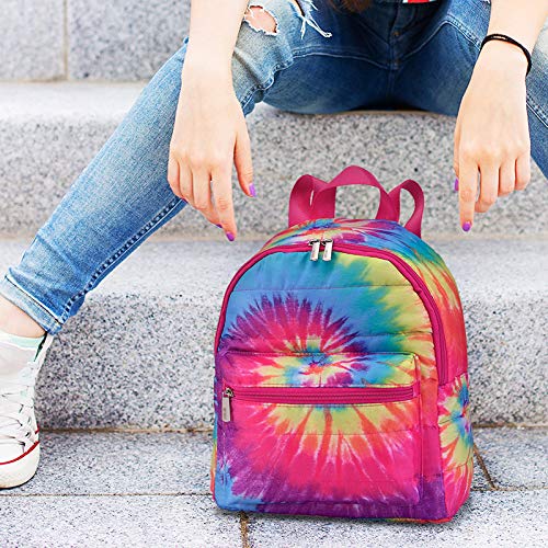 Top Trenz Inc Canvas Mini Backpacks or DayBags (Tie Dye Pastel)3