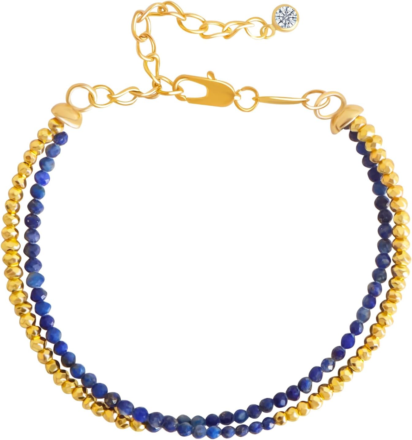 GVUSMIL Bead Bracelet Women Layered Stone Mixed Bracelets Handmade