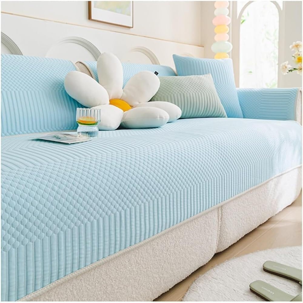 Jvfbjlf One Color Modern Sofa Cushion Protector (90 X 180 Cm / 35.4 X 70.9 Inches)