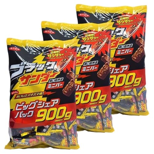 有楽製菓 ブラックサンダー 900g ×3セット 大容量 ビッグシェアパック まとめ買い 業務用