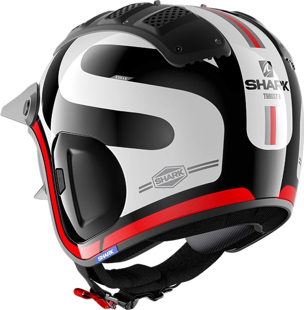 SHARK Kaski motocyklowe X-DRAK 2 THRUST-R KWR, czarny/biały/czerwony, XS