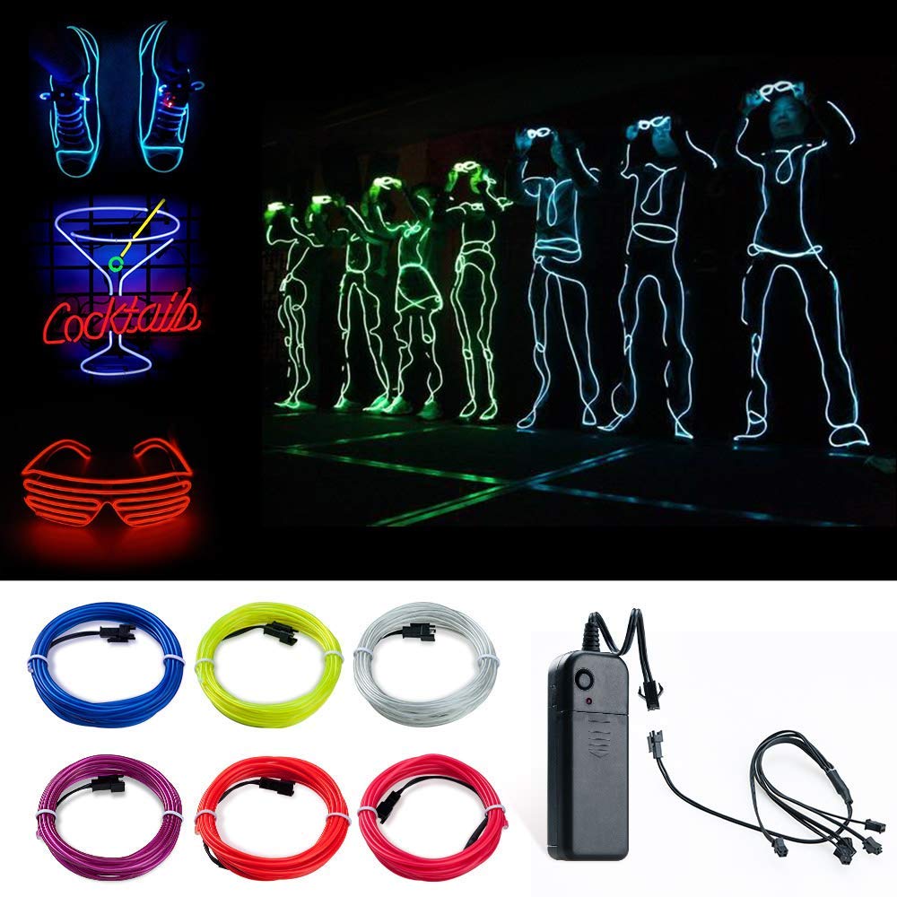 Tira LED De Neón Flexible - 5 Metros (3 Modos De Luz) Para Decoración De Fiestas