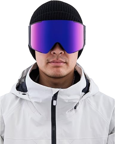 2024 Anon Sync Low Bridge Fit Black Goggle w/Perceive Sunny Red +