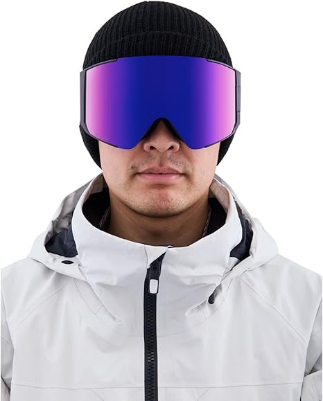 2024 Anon Sync Low Bridge Fit Black Goggle w/Perceive Sunny Red +
