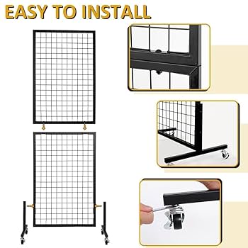 Amazon.com: OUDUCK 2 Packs 1.8' x 5.7' Grid Wall Panels