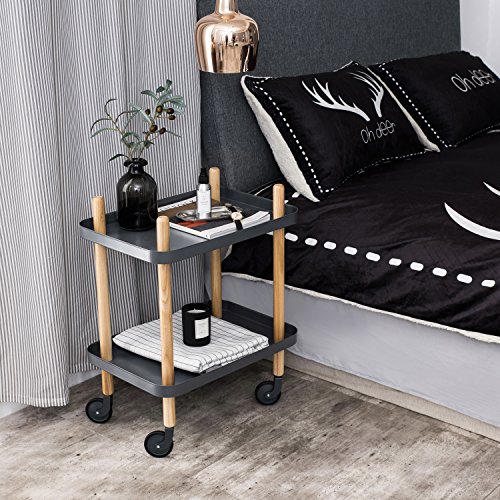Sofa Side Table With Wheels Metal Tray Buy Online In Bahamas At Desertcart