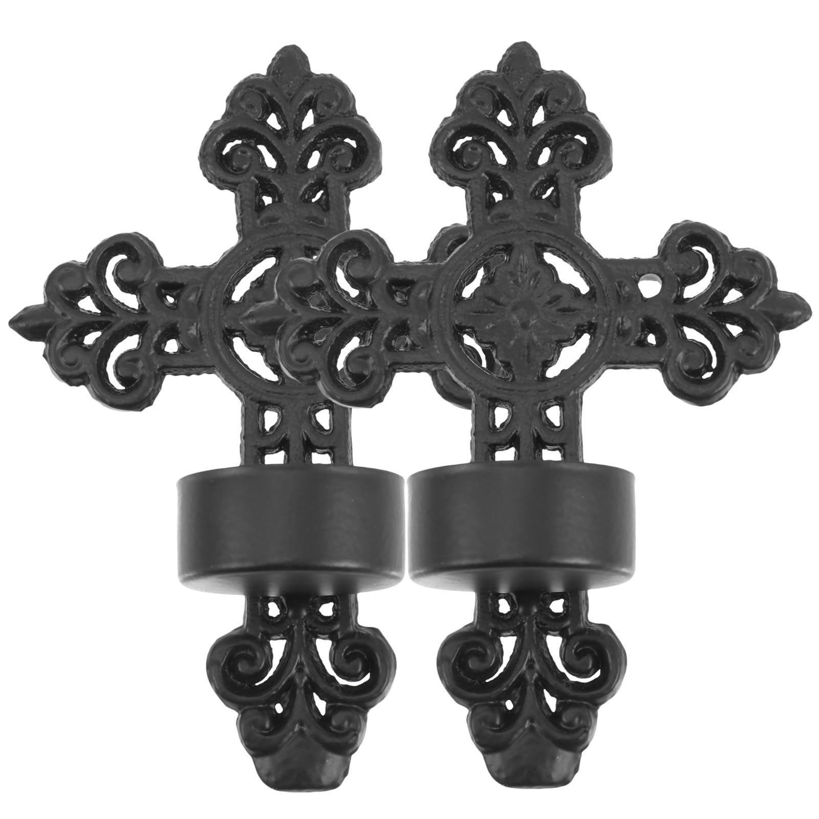 2 Pcs Metal Candle Holder Iron Candlestick Wall Sconces For Home Decoration for Candle