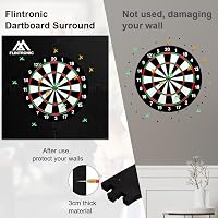flintronic EVA darts tábla védő keret 45 cm-es dartboardhoz, összátmérő 72 cm, könnyű védőgyűrű, hátfalra illesztve 5