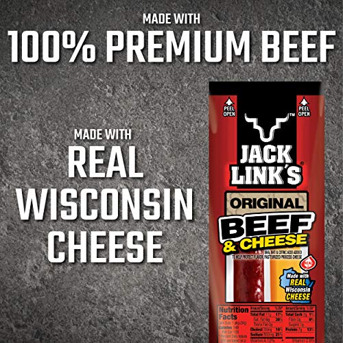 Jack Link’s Original Beef & Cheese Combo Pack, 1.2 oz., Pack of 48 – Original 100% Beef Stick and Cheese Stick Made with Real Wisconsin Cheese - 7g Protein, Made with Beef - Thumbnail 5