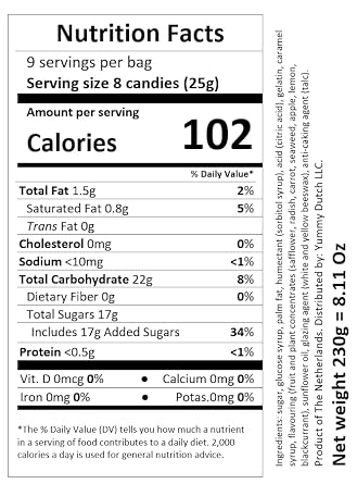 Chewy Candy | Maoam | Pinballs | Total Weight 8.11 ounce