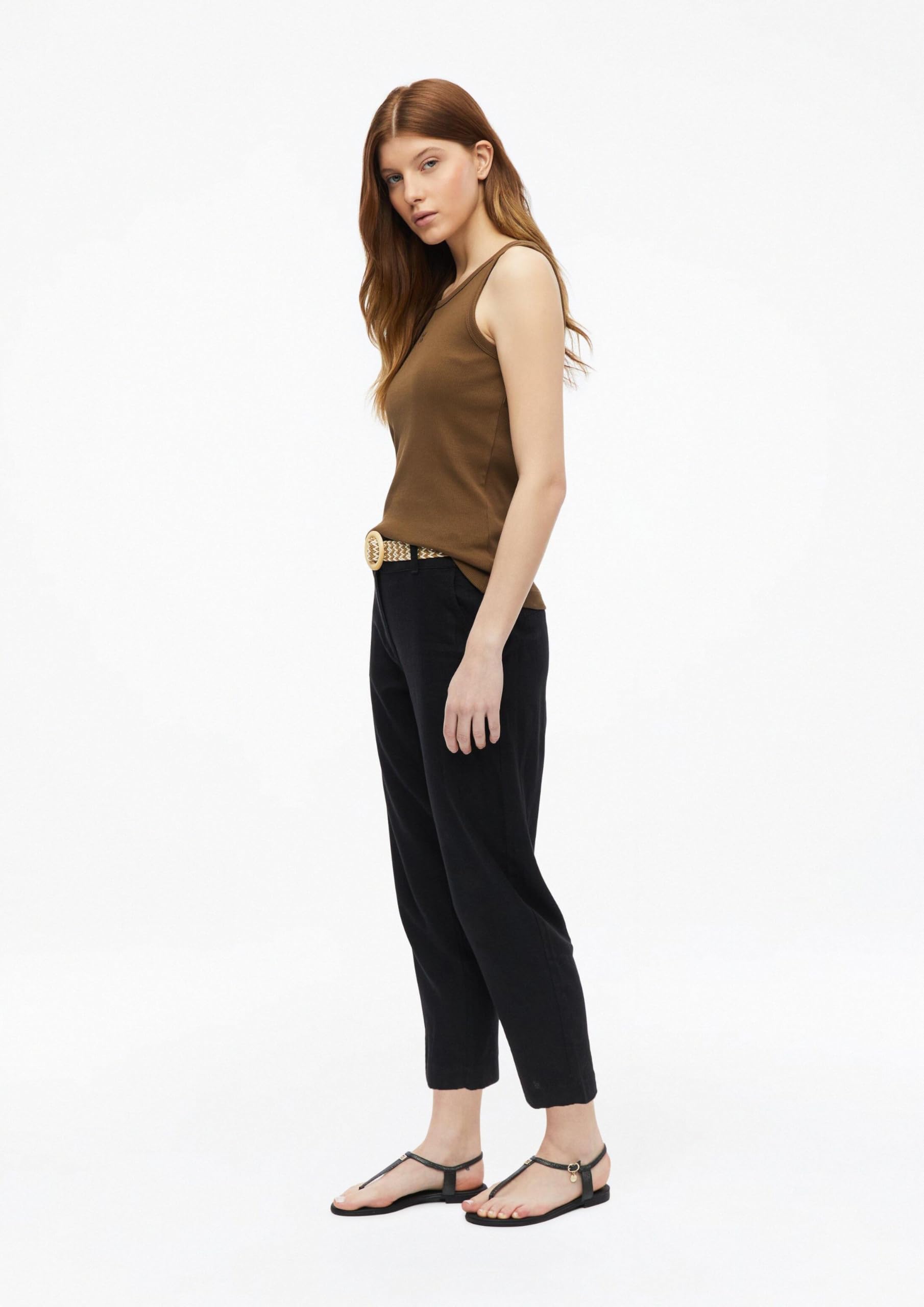 s.Oliver Cropped Chino mit Gürtel