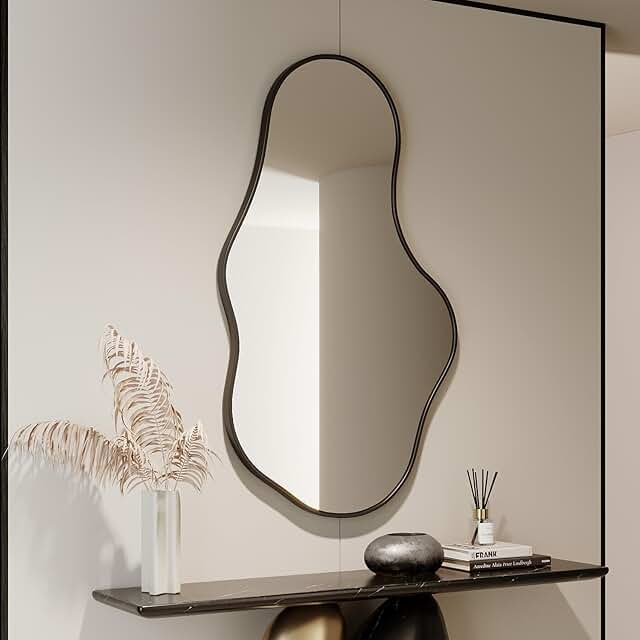 Irregular Wall Mirror - Black Wall Mirrors Decorative 26
