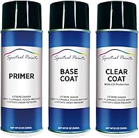 Vista 4 de Spectral Paints Compatible/reemplazo para Chrysler EBL Modern Blue Pearl - Pintura en aerosol de retoque en aerosol