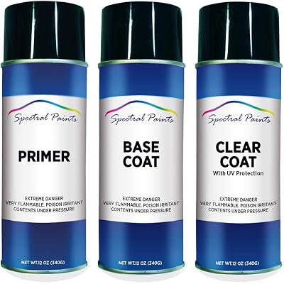 Spectral Paints Compatible/Replacement for Lexus 4U7 Satin Cashmere Metallic - Aerosol Primer, Touch-Up Spray Paint & Clear