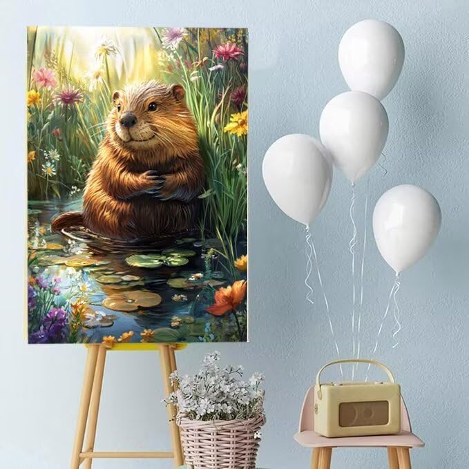 5D Diamond Painting Kit Complet Full Drill Grand Format 80x110cm Toile Broderie Diamant - 3
