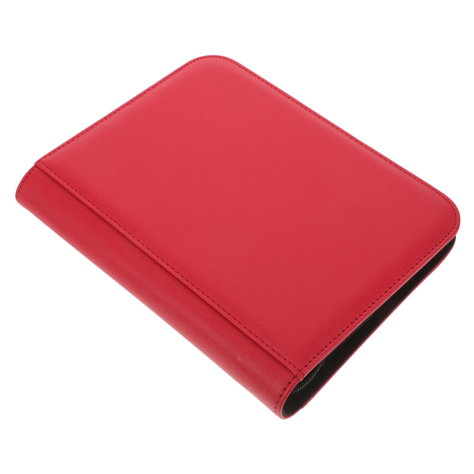Album de cartes de jeu protecteur en PU rouge avec pochettes transparentes