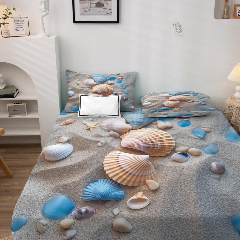 Miniatura 10 de Sunset Sheets King - Sábanas de microfibra suave con bolsillo profundo y patrón sin arrugas, 4 piezas (1 sábana bajera, 1 sábana encimera, 2 fundas