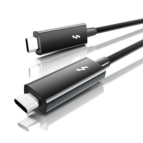 Miniatura 10 de ALYYDBG Cable Thunderbolt 3 de 6.6 pies6.6 ft, cable USB-C a USB-C con carga de 100 Wsincronización de datos de 40 Gbps y 5K4K 60Hz, compatible con