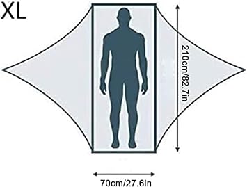 Portable Multi-person Hammock Tear-proof Anti-mosquito Flat Lay Hammock Family Outdoor Camping Ascend Residents Sleeping Bag