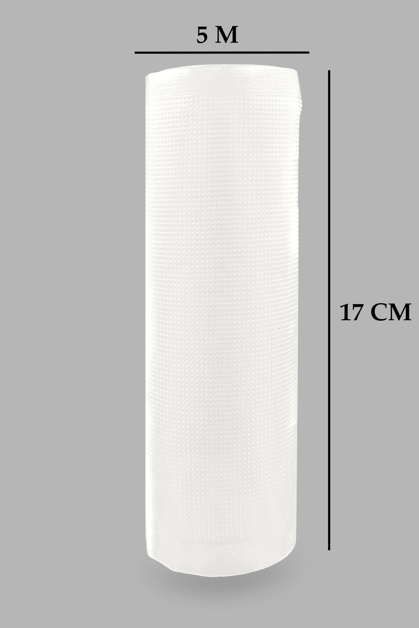 Freshworld Vacuum Sealer Rolls - Food Storage Saver Bag, travel friendly | Airtight | space saver | storage bags | packing | Embossed on one side (17cm x 500cm) (7" X 5m) 4