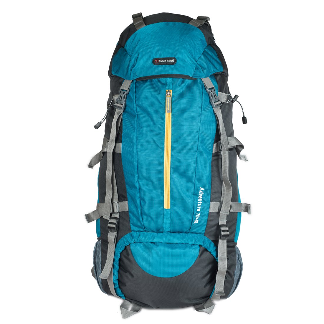 75L Front Open Hiking Trekking Camping Rucksack Bags (IRRB-007) - T.Blue & Black