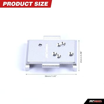 RCAWD Transmission Mount Gearbox Plate for 1/18 CR18P EVO Rock Van Trail Hunter 1/18 Furitek FX118 Series Upgrades Part Silver
