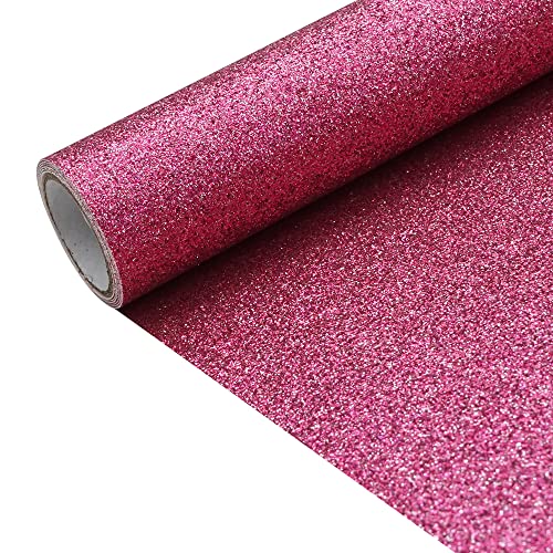 Coral 11.8X 53 Inch (30 x 135 cm) Sparkly Superfine Glitter Leather Rolls Shiny Faux Fabric Canvas Perfect for Craft DIY Handmade Projects Patchwork Bow Earring Craft Key Chain