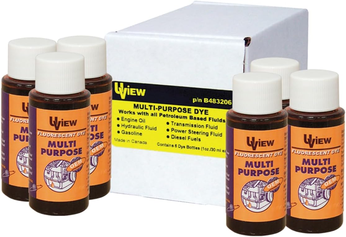 UVIEW Multi Purpose DYE (6 X 1 OZ Bottles)