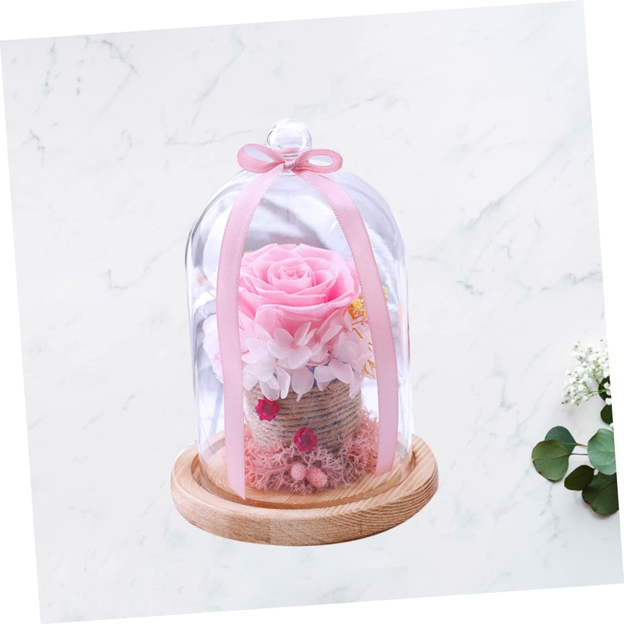 Cabilock Preserved Rose Glass Dome Xmas Creative Valentine's Day Gift image 3