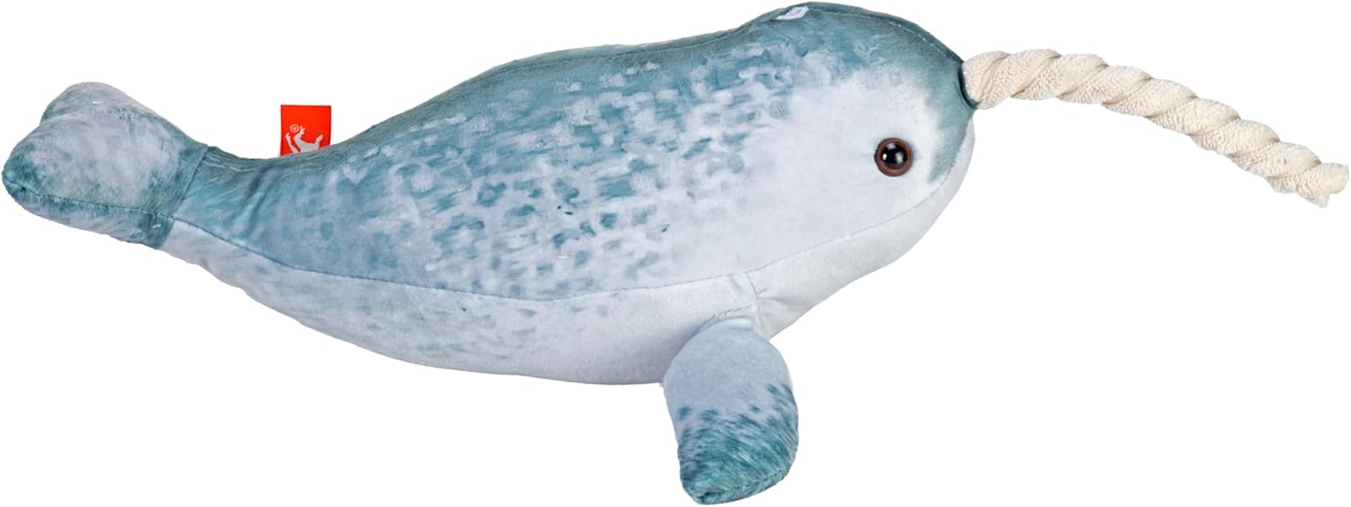 Wild Republic Narwhal Plush, Stuffed Animal, Plush Toy, Gifts for Kids, Living Ocean, 12"