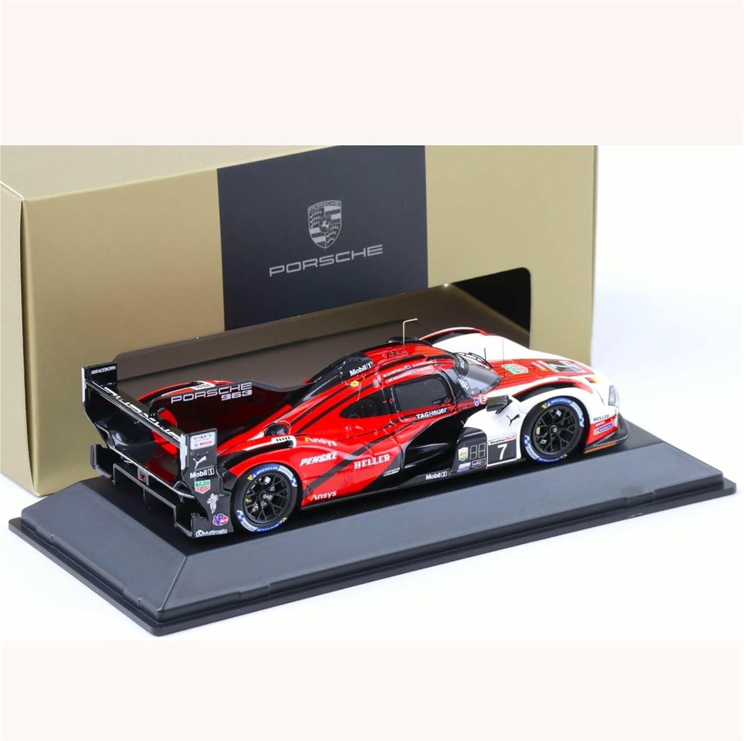 スケールモデル 樹脂製 1:43 Spark ポルシェ オリジナル 963#7 優勝車