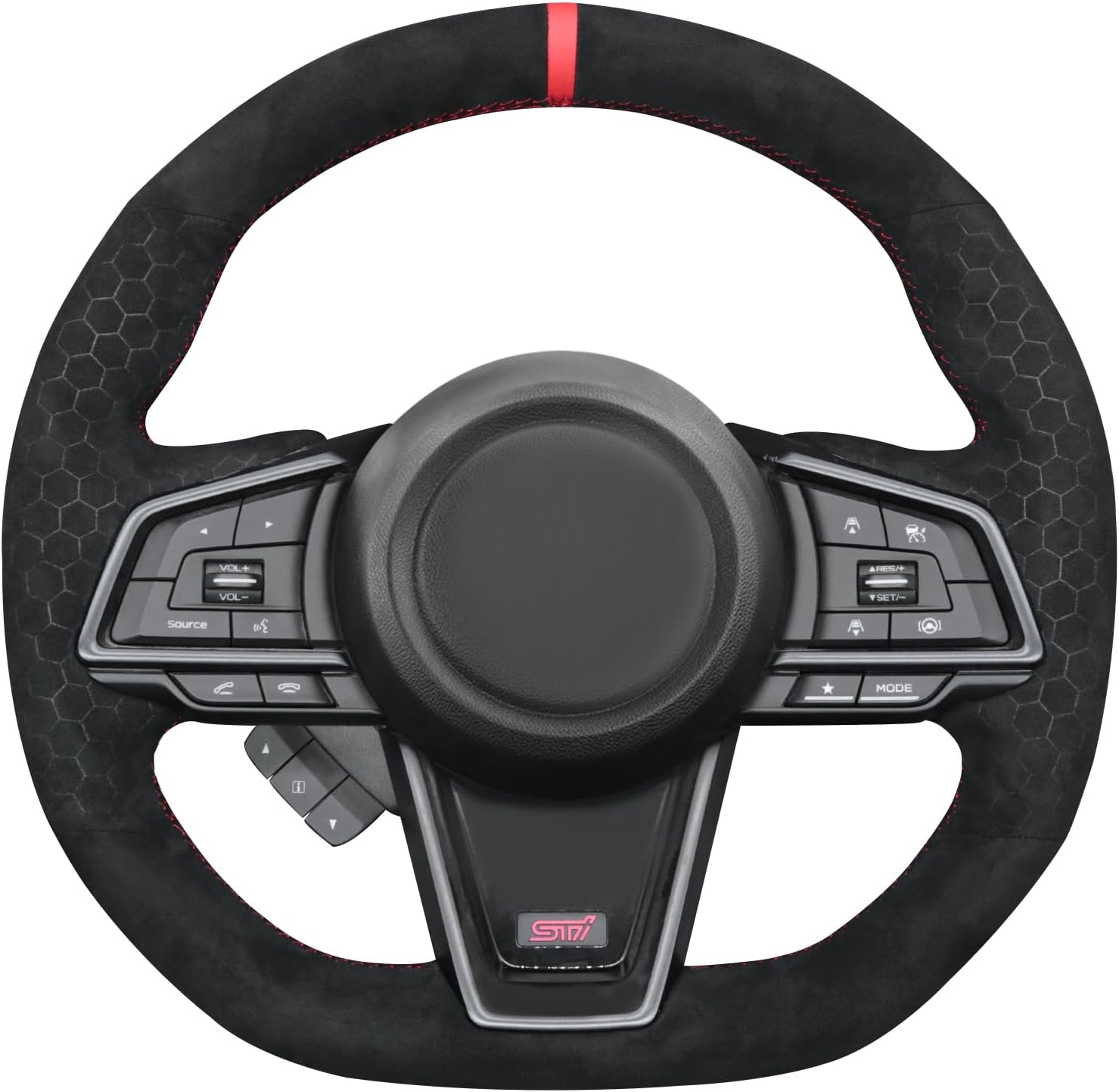 MEWANT DIY Stitching Steering Wheel Cover Wrap for Subaru WRX 2022-2024 Steering Wheel Accessories for Subaru WRX 2022-2024