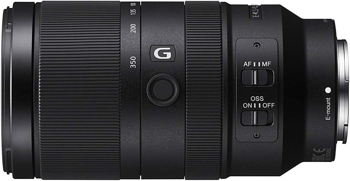 Sony E 70-350mm F4.5-6.3 G OSS Super Telephoto Lens SEL70350G for E-Mount Mirrorless APS-C Cameras Bundle with Deco Gear Backpack + Pro Filter Kit UV/CPL/FLD, Macro, Graduated + Monopod & Accessories