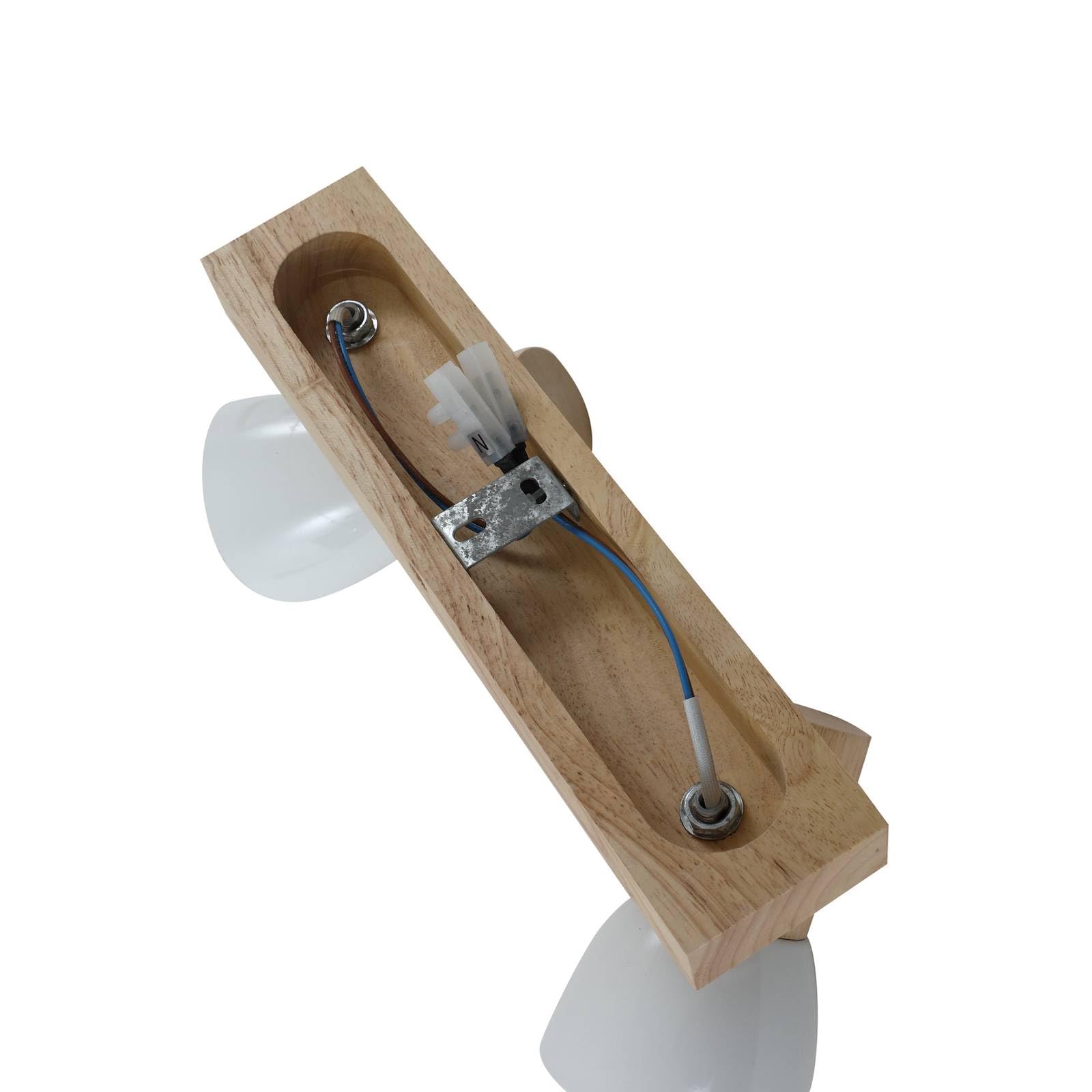 Lindby Faretto dimmerabile (Scandinavo) colore Ocra, in Legno ad es. Soggiorno & Sala da pranzo Lampada incasso plafoniera applique