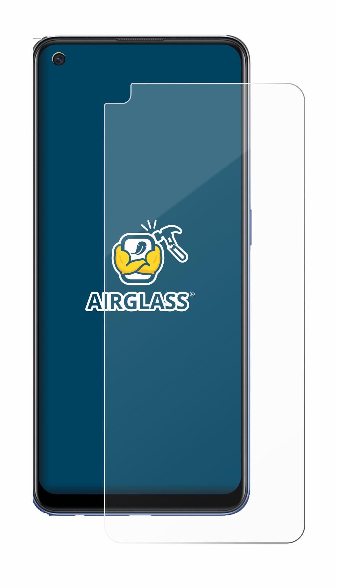 Brotect AirGlass Pellicola In Vetro Ibrido Per Oppo A9 2020 - Durezza 9H, Extra Sottile, Made In Germany - 4