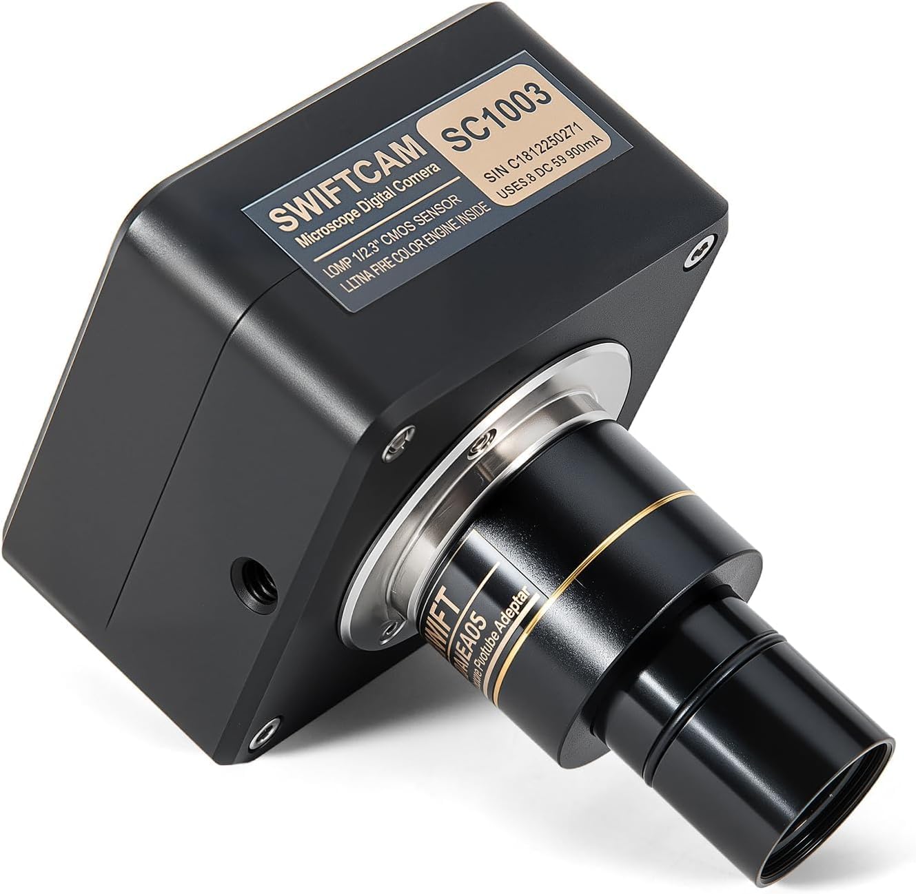 SWIFT Swiftcam 10 Megapixel Camera for Microscopes, with Reduction Lens, Calibration Kit, Eyetube Adapters and USB 3.0 Cable, Compatible with Windows/Mac/Linux SC1003-CK
