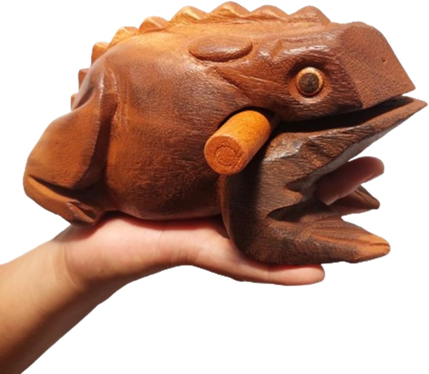 Deluxe Large 6" Wood Frog Guiro Rasp Percussion Musical
