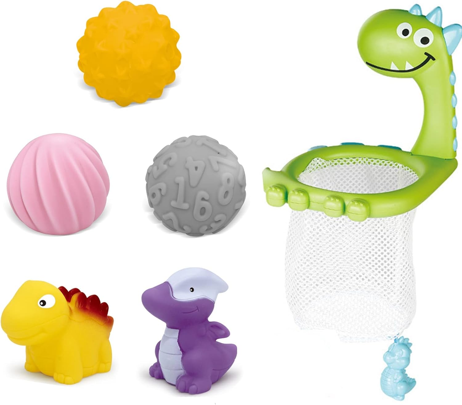 Little Bado 6 PCS Baby Bath Squirt Toys Dinosaur Floating