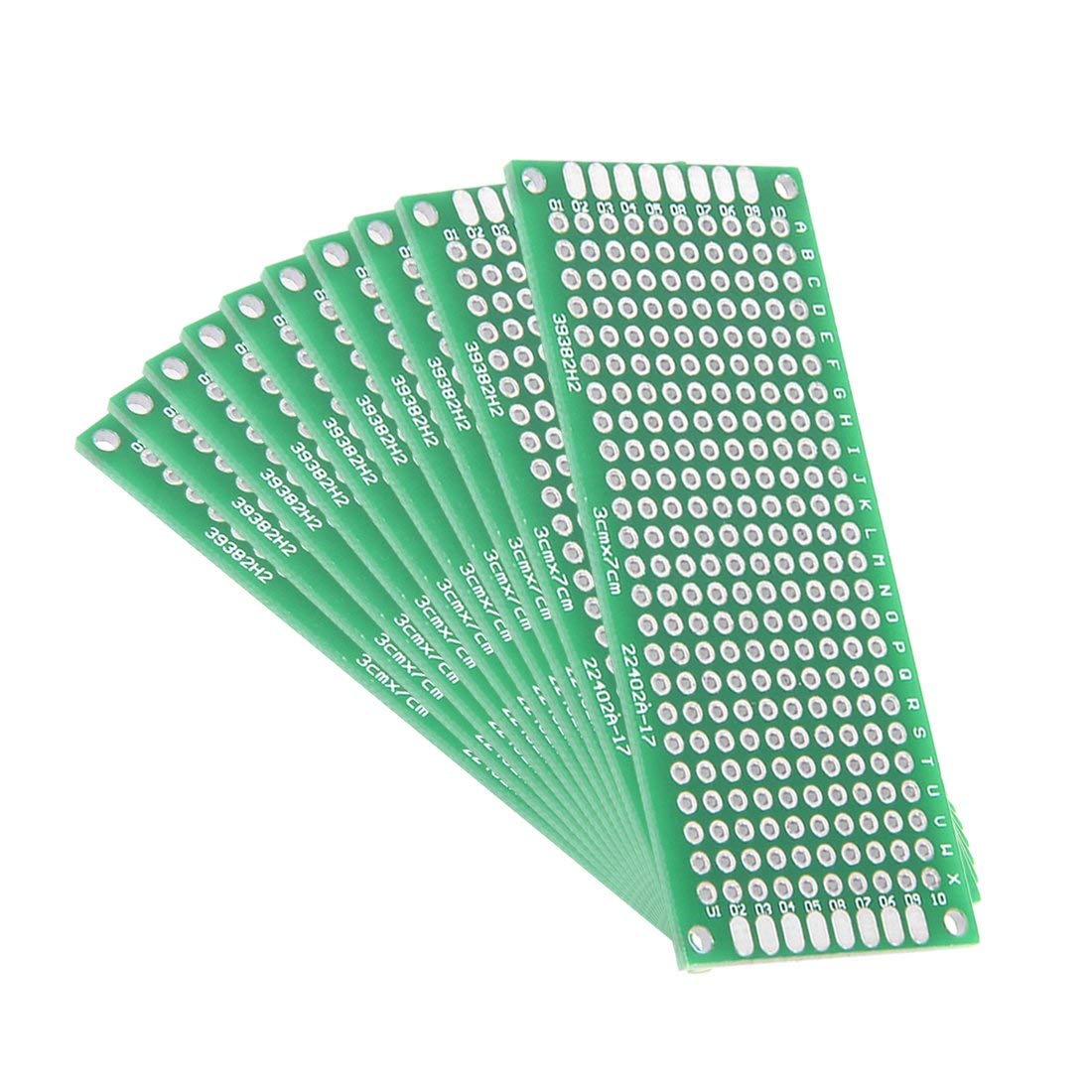 REES52 10pcs 3x7cm Double Sided Universal Printed Circuit Board for DIY Soldering (B07XRWZX7N) Amazon Price History, Amazon Price Tracker