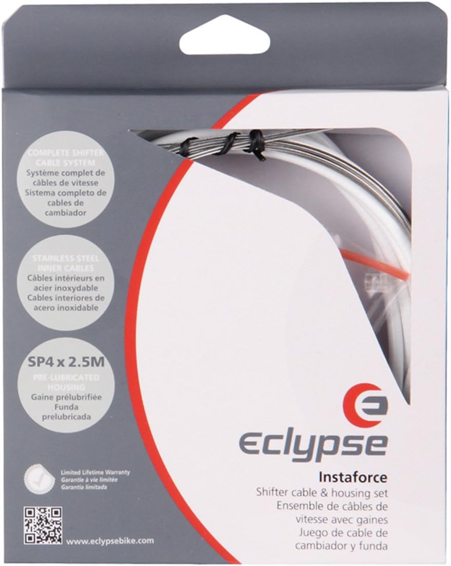 Eclypse Instaforce gear cable set WH, White/Silver Compressionless INSTAFORCE Cable set, White/Silver