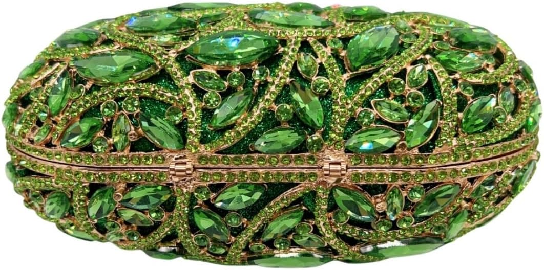 Women Luxury Top Handle Crystal Purse Small Rhinestone Evening Bag Diamond Clutch Handbag for Party Wedding Prom