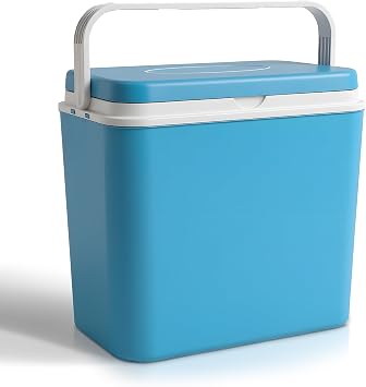Tanness 24L Cool Box   Compact Insulated Ice Cooler Box for Hot or Cold Food and Drinks   Portable Ice Cooler for Camping, Picnics, Festivals, Travel, Beach, BBQs & Outdoor Adventures