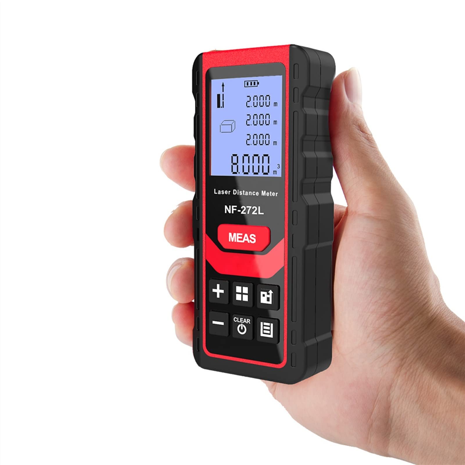 Tester kabli sieciowych NF-272L dalmierz 60M 80M 100M dalmierz taśmowy dalmierz urządzenie pomiarowe cyfrowa linijka narzędzie testowe dla telefonu, Ethernetu i wideo(Size:60m)