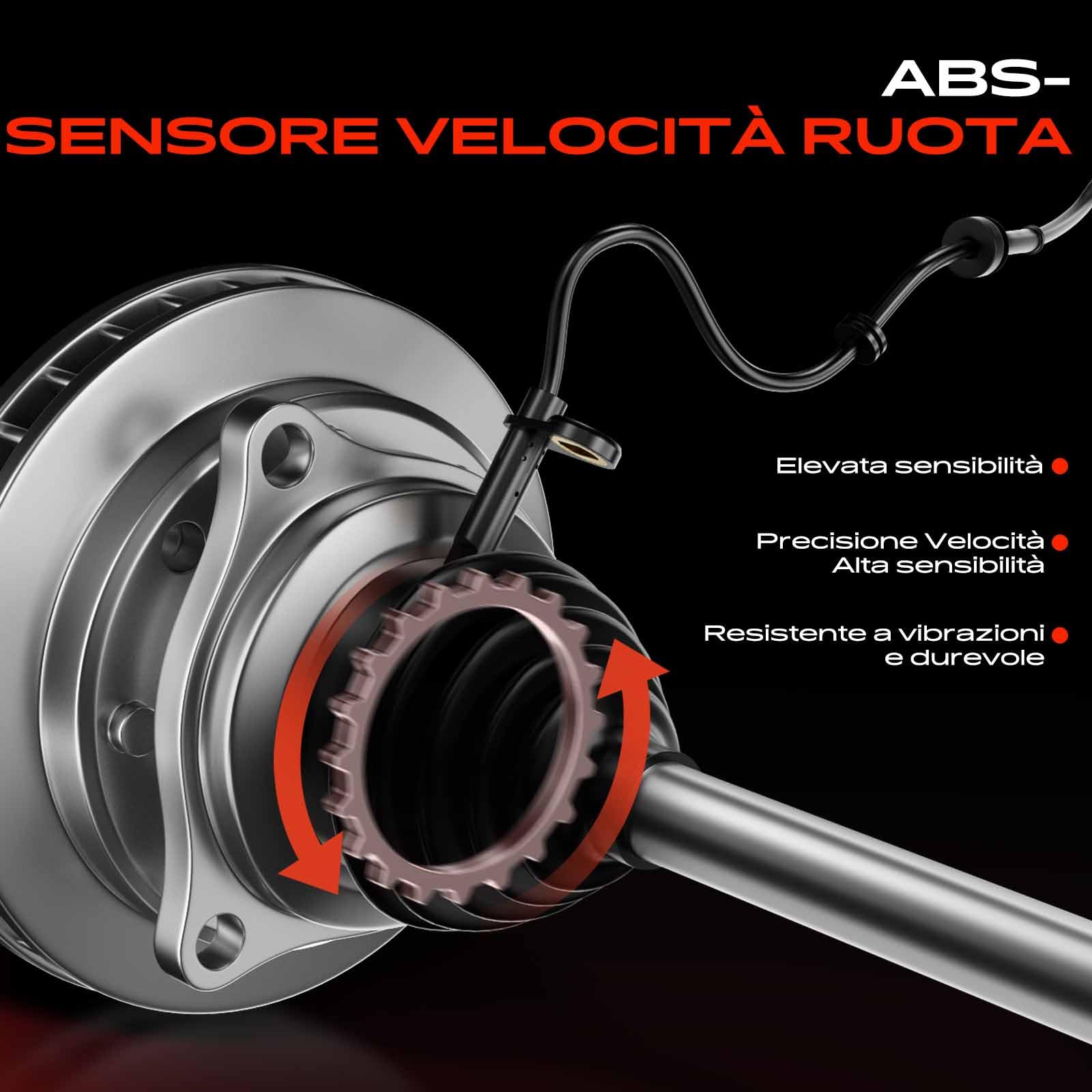 Sensore Velocità Ruota Alfa 159 Brera Spider Febi 106472 OE 50510340