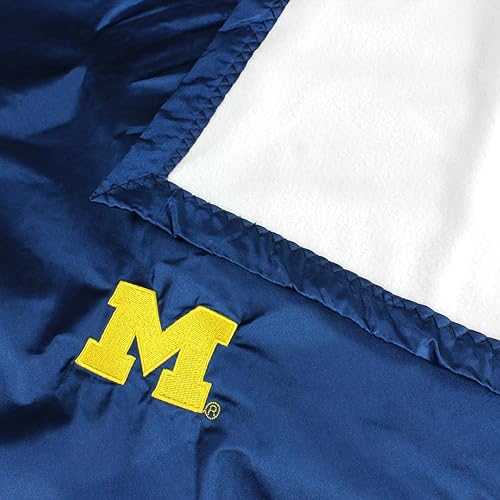 Miniatura 2 de Comfy Feet Everything Comfy Michigan Wolverines - Manta de felpa sedosa y súper suave para bebé, 28 x 28 pulgadas