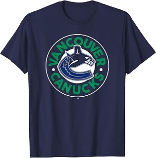 Vancouver Canucks Symbol Navy Blue Officially Licensed T-Shirt