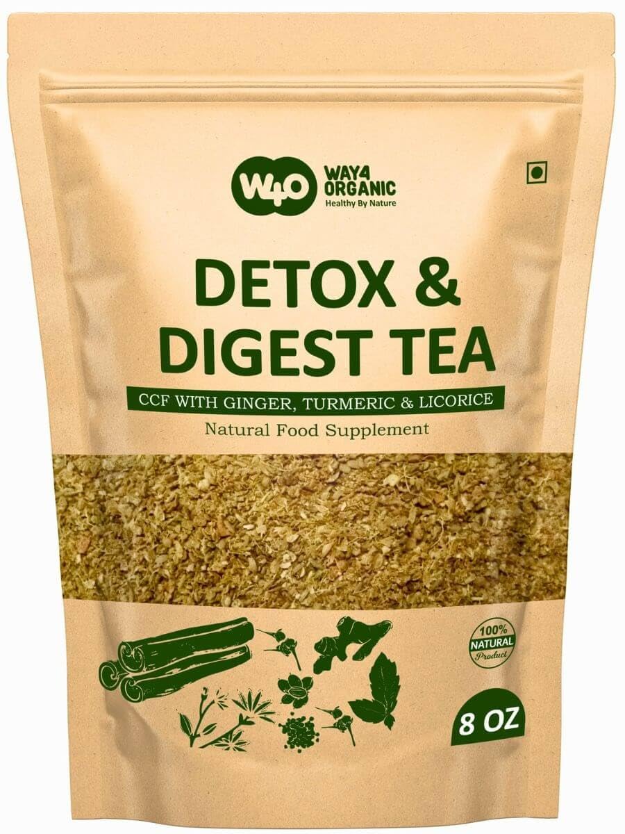 Detox and Digest CCF Tea with Ginger, Turmeric and Licorice Tea 8 Ounces (Pack of 1)