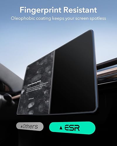 Miniatura 6 de ESR Protector de pantalla de vidrio templado para Tesla Model Y (2025-2020), Tesla Model 3 (2023-2017), protector de pantalla táctil de 15 pulgadas