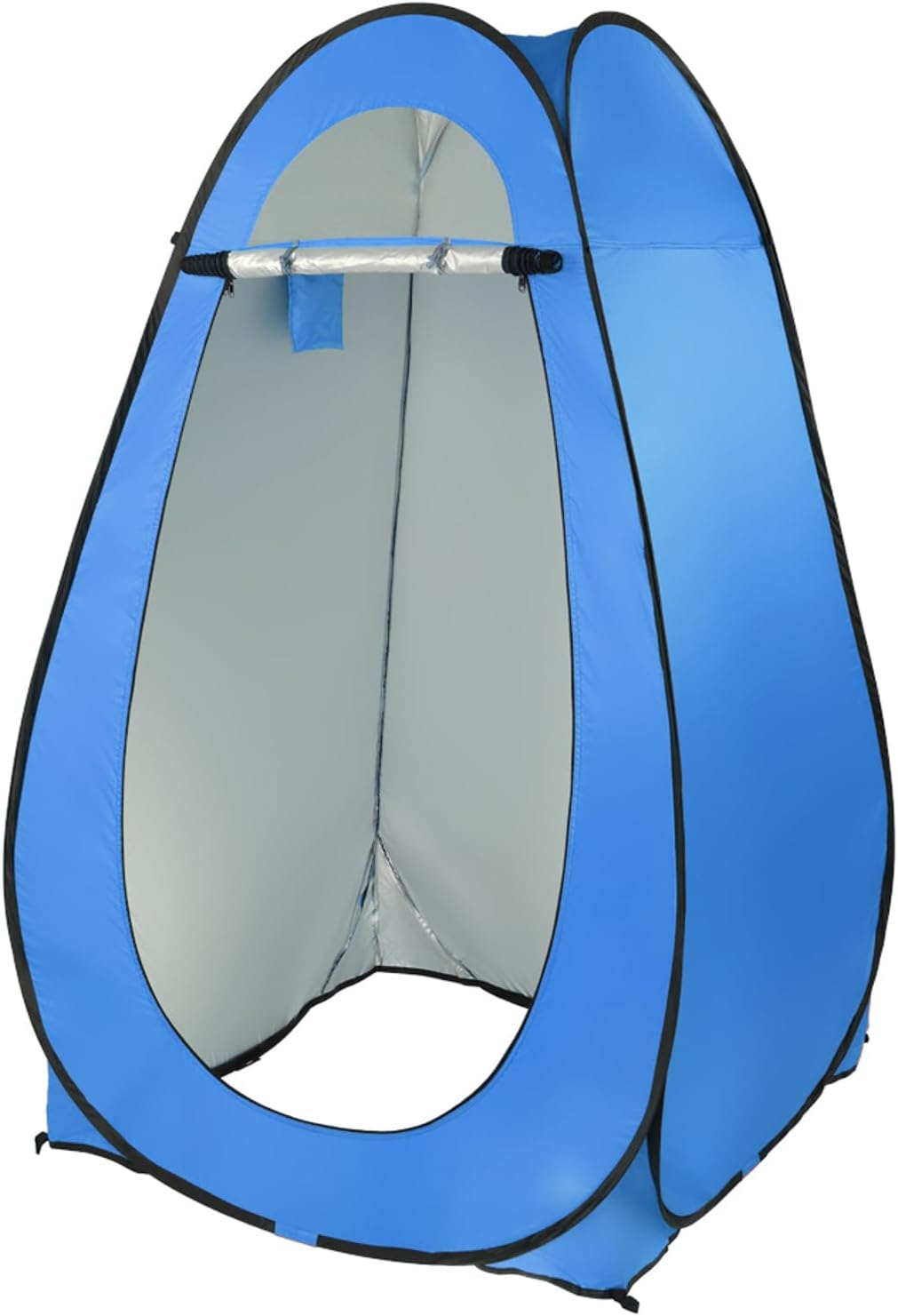 Portable Toilet Pop Up Privacy Tent, Outdoor Shower Camping Bathroom Toilet Tent Changing Room Dressing Tent Camping Shelter, Instant Shower Tent with Carry Bag,for Hiking Beach Picnic Fishing,Blue