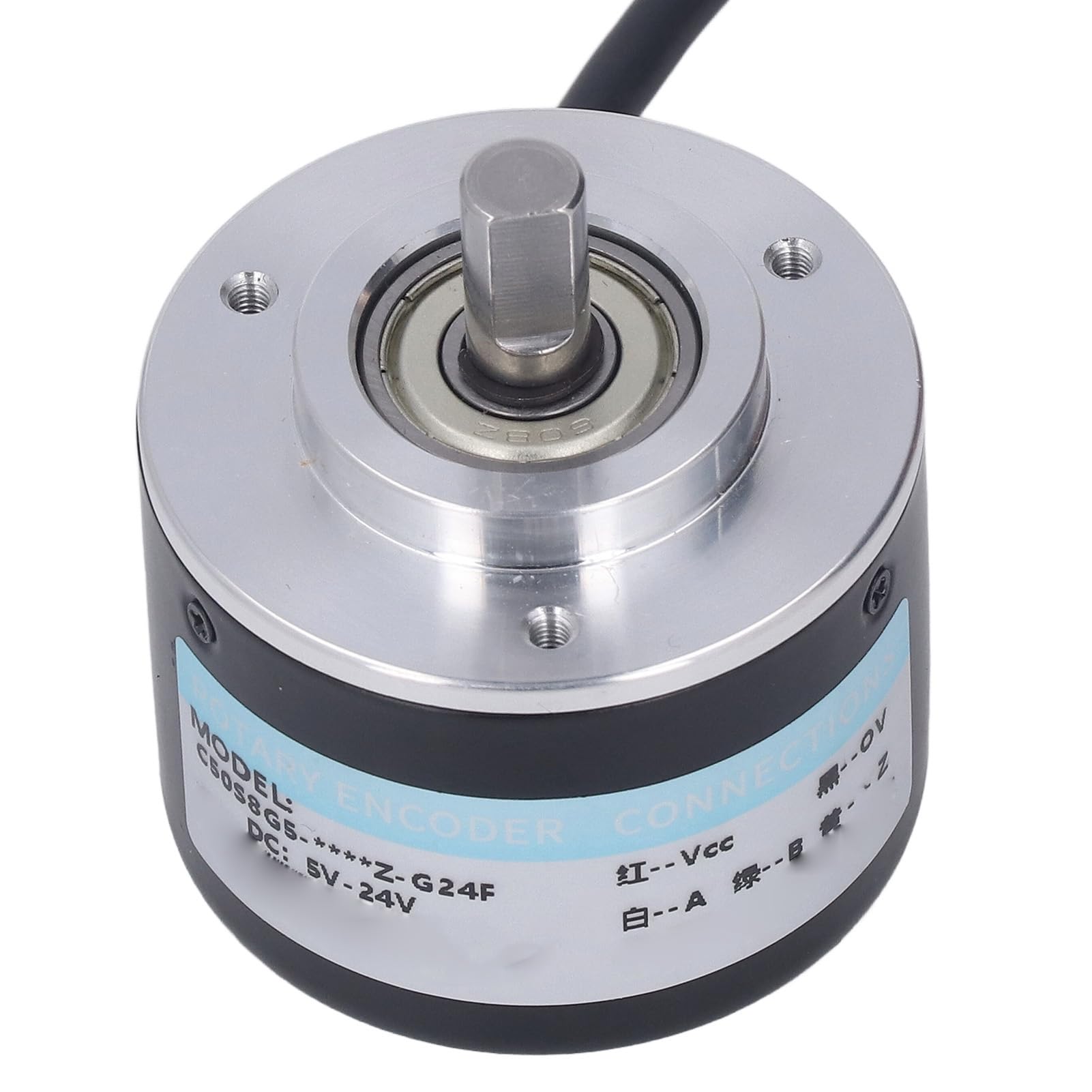 Drehender inkrementaler Encoder, 2-phasiger Encoder mit 50 mm Außendurchmesser und Gehäuse aus Edelstahl, Push-Pull-Ausgang für Entwässerungsuntersuchungen und automatische (400P/R)